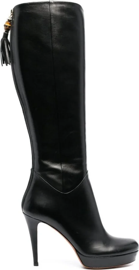 Gucci Tassel Detailed Stiletto Heel Boots