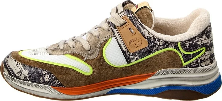 Gucci Ultrapace Leather & Suede Sneaker - Image 2