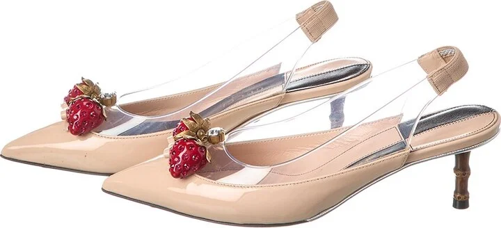 Gucci Vinyl & Patent Slingback Pump (Authentic Pre-Loved) - Image 2