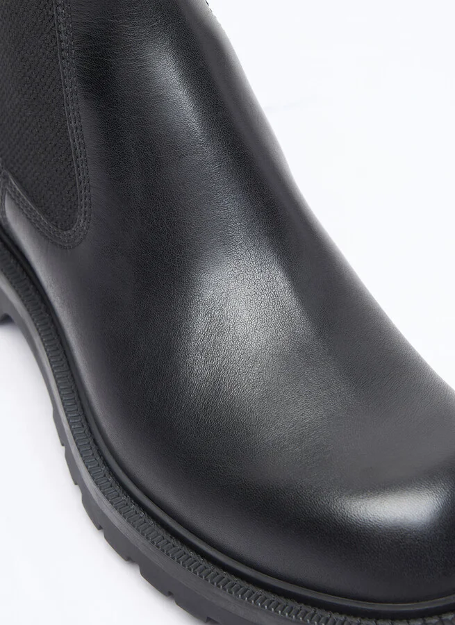 Gucci Web Chelsea Boots - Man Boots Black Uk - 08 - Image 2