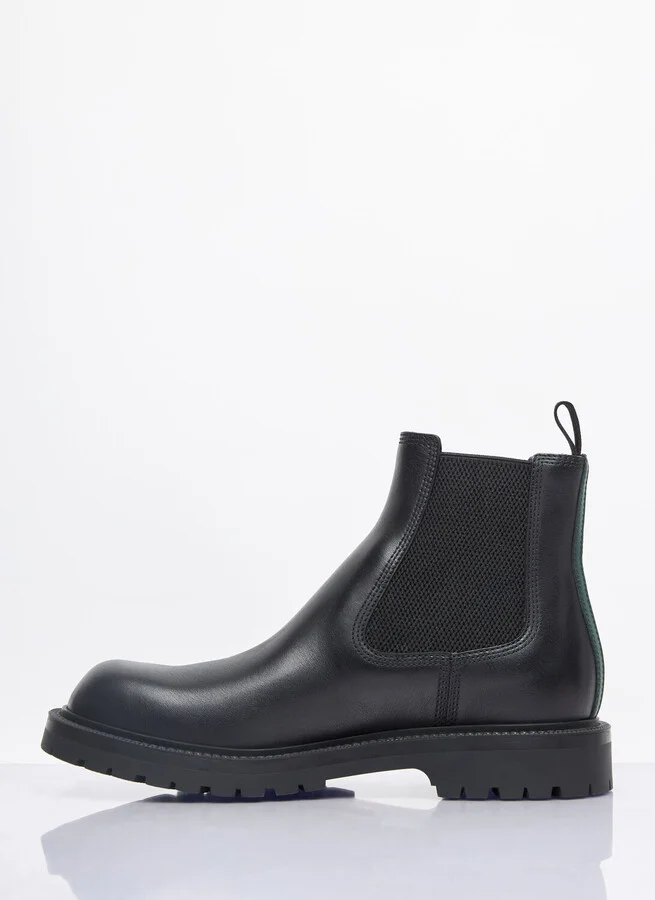 Gucci Web Chelsea Boots - Man Boots Black Uk - 08 - Image 4