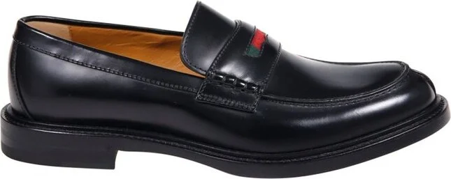 Gucci Web Detailed Loafers