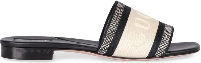 Gucci Web Detailed Slide Sandals