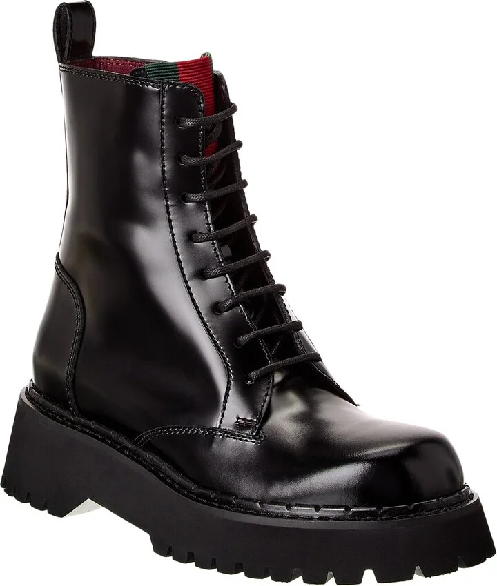 Gucci Web Leather Boot