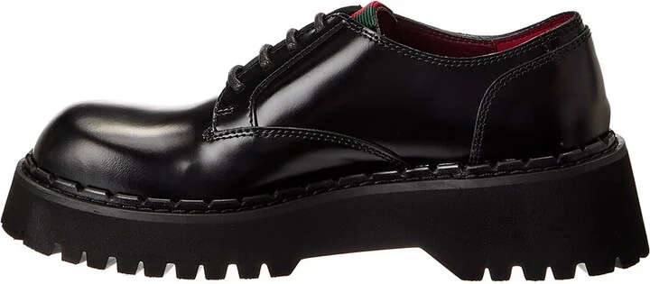 Gucci Web Leather Loafer - Image 2