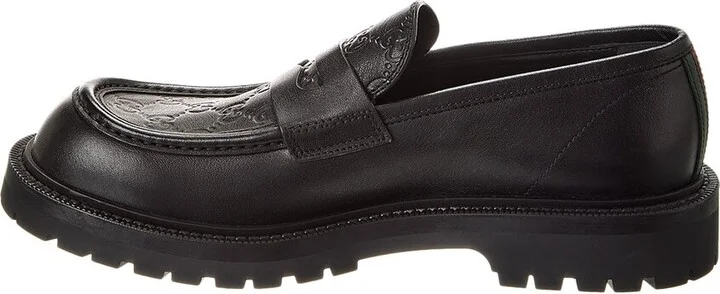 Gucci Web Leather Loafer - Image 2