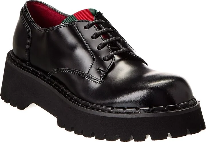 Gucci Web Leather Loafer