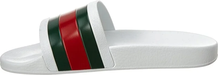 Gucci Web Rubber Slide Sandal - Image 2