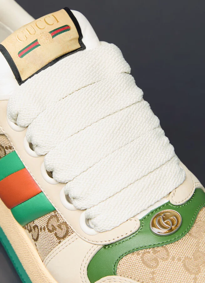 Gucci Web Screener Sneakers - Woman Sneakers Beige Eu - 41 - Image 2