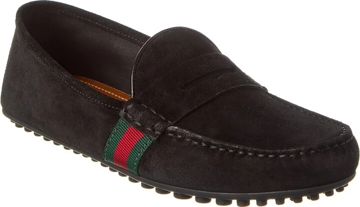 Gucci Web Suede Driver