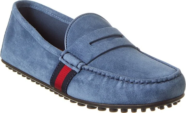 Gucci Web Suede Driver