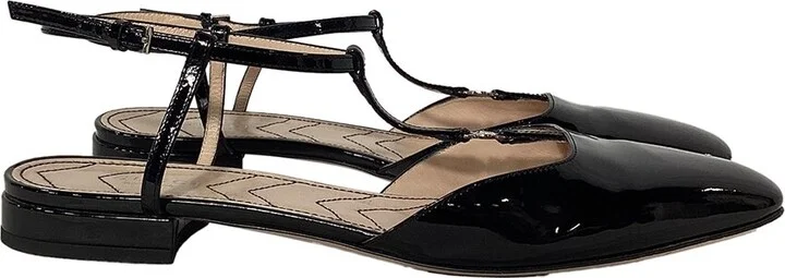Gucci Women's Leather T-Strap Ballet Flat (Authentic Pre-Loved) - Image 2