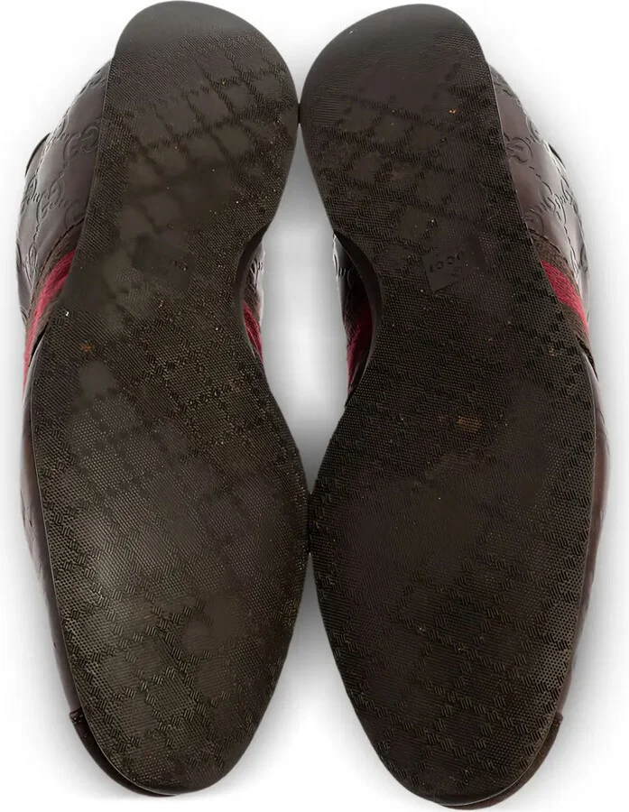 Guccissima-leather Web-stripe sneakers - Image 5