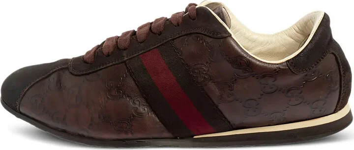 Guccissima-leather Web-stripe sneakers