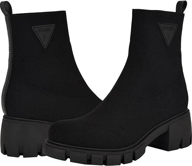 GUESS Arsan Women's Boots Black : 8.5 M, Leather/Rubber