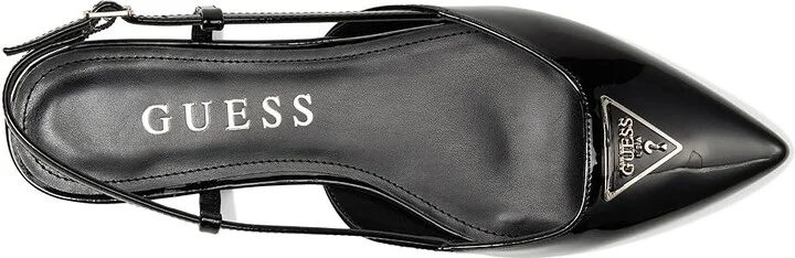 GUESS Bemas Women's Flat Shoes Black : 10 M, Leather - Image 2