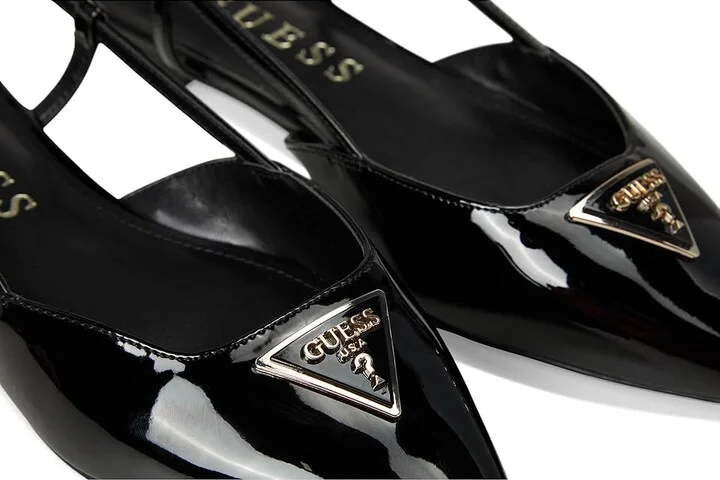 GUESS Bemas Women's Flat Shoes Black : 10 M, Leather - Image 7