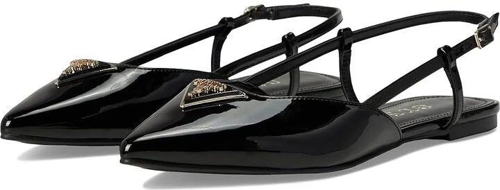 GUESS Bemas Women's Flat Shoes Black : 10 M, Leather
