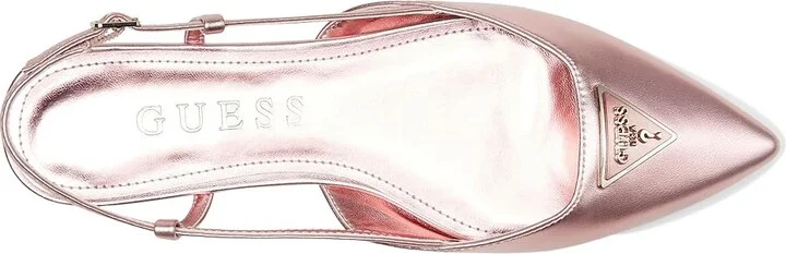 GUESS Bemas Women's Flat Shoes Pink : 6.5 M, Leather - Image 2