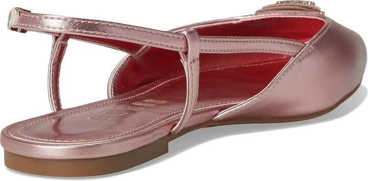 GUESS Bemas Women's Flat Shoes Pink : 6.5 M, Leather - Image 4