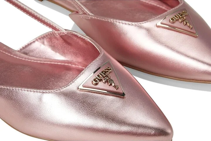 GUESS Bemas Women's Flat Shoes Pink : 6.5 M, Leather - Image 7