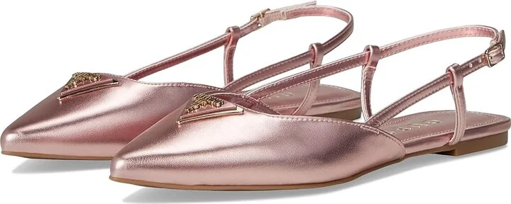 GUESS Bemas Women's Flat Shoes Pink : 6.5 M, Leather