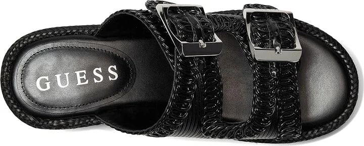 GUESS Binks Women's Wedge Shoes Black : 10 M, Rubber - Image 2