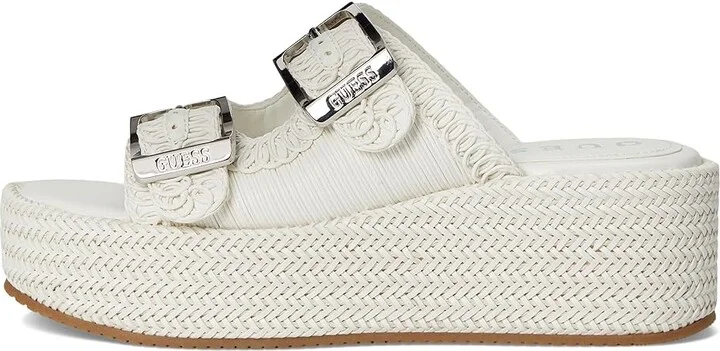 GUESS Binks Women's Wedge Shoes Ivory : 6 M, Rubber - Image 6
