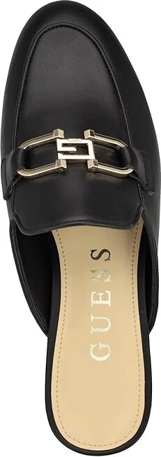 GUESS Bommiya Women's Flat Shoes Black : 5.5 M, Leather/Suede/Synthetic - Image 2