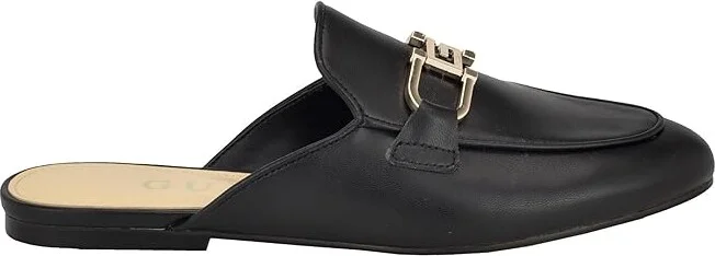 GUESS Bommiya Women's Flat Shoes Black : 5.5 M, Leather/Suede/Synthetic - Image 6