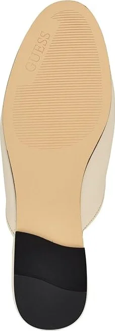 GUESS Bommiya Women's Flat Shoes Ivory : 5.5 M, Leather/Suede/Synthetic - Image 3