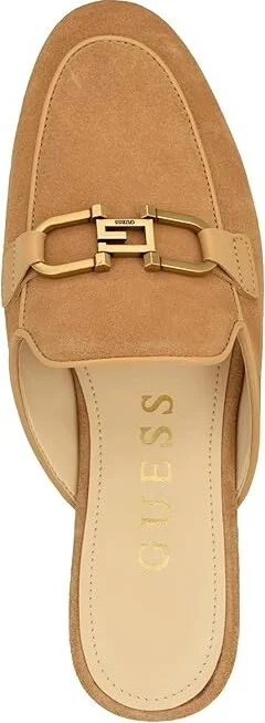 GUESS Bommiya Women's Flat Shoes Medium Natural : 6 M, Leather/Suede/Synthetic - Image 2