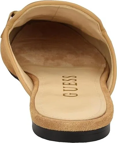 GUESS Bommiya Women's Flat Shoes Medium Natural : 6 M, Leather/Suede/Synthetic - Image 4