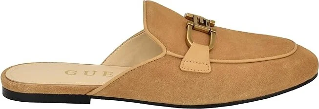 GUESS Bommiya Women's Flat Shoes Medium Natural : 6 M, Leather/Suede/Synthetic - Image 6