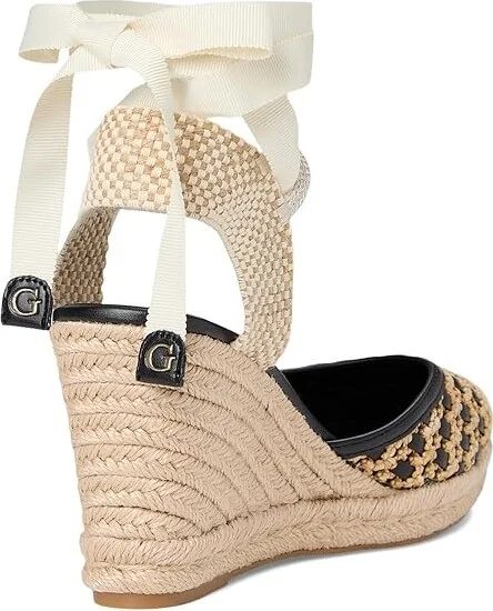 GUESS Cylenam Women's Wedge Shoes Black : 10 M, Synthetic - Image 4