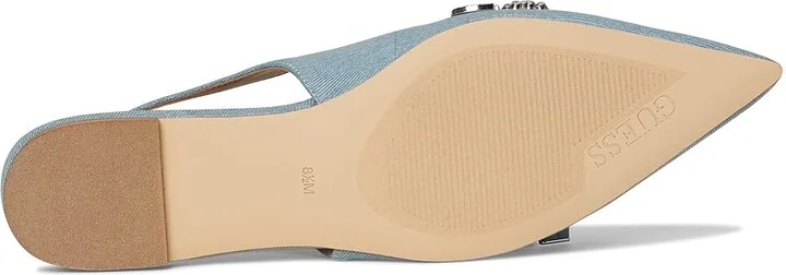 GUESS Daisee Women's Flat Shoes Light Blue Synthetic : 7 M, Rubber - Image 3