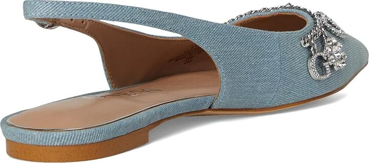 GUESS Daisee Women's Flat Shoes Light Blue Synthetic : 7 M, Rubber - Image 4