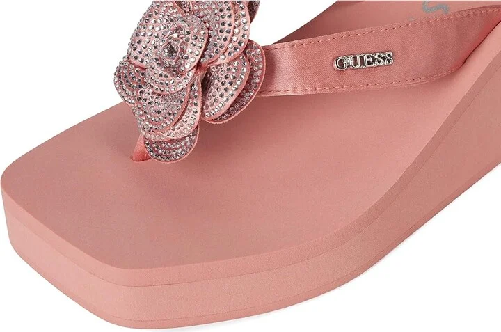 GUESS Damani Women's Wedge Shoes Light Pink : 10 M, Synthetic - Image 7