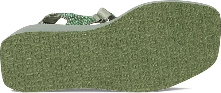 GUESS Dawsin Women's Sandals Light Green : 7 M, Synthetic - Image 3