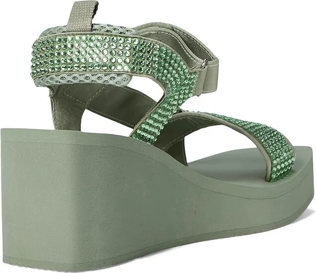 GUESS Dawsin Women's Sandals Light Green : 7 M, Synthetic - Image 4