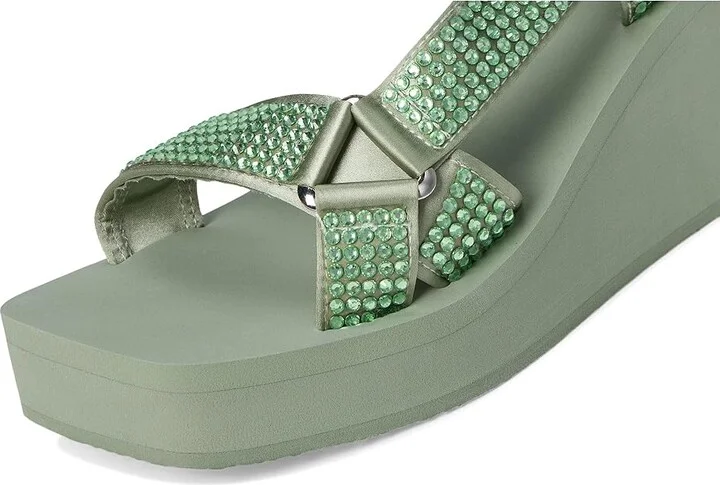 GUESS Dawsin Women's Sandals Light Green : 7 M, Synthetic - Image 7