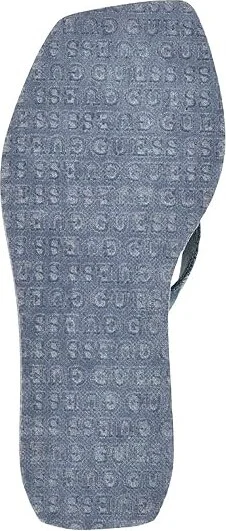 GUESS Demmey Women's Flat Shoes Dark Blue Denim : 9 M, Rubber - Image 3