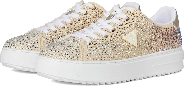 GUESS Denesa Women's Shoes Gold Gliter : 8.5 M, Synthetic