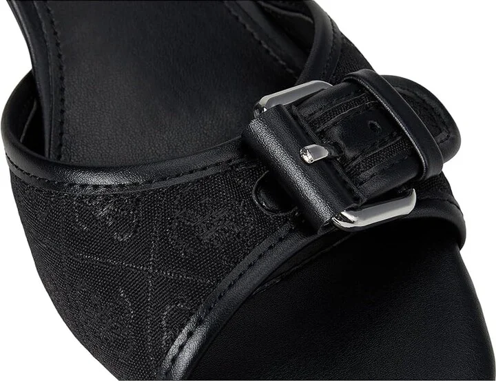 GUESS Dista Women's Sandals Black Logo : 9.5 M, Faux Leather/Textile - Image 7