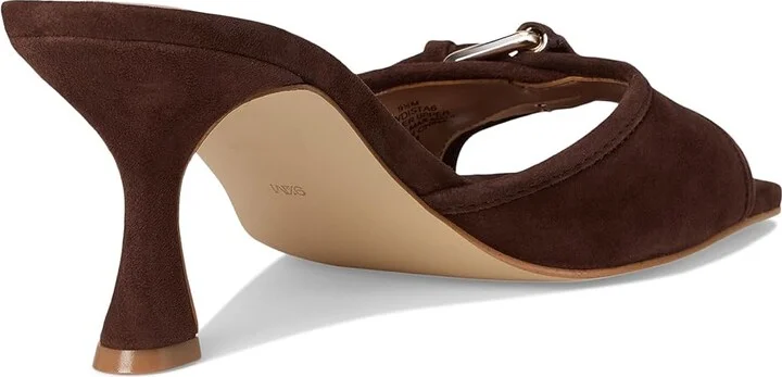 GUESS Dista Women's Sandals Dark Brown : 10 M, Faux Leather/Textile - Image 4