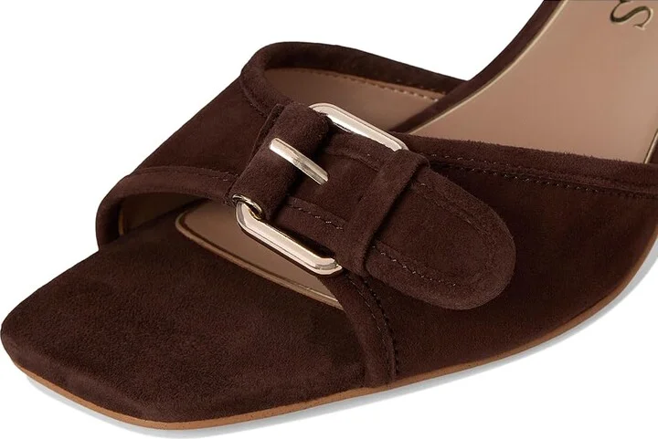 GUESS Dista Women's Sandals Dark Brown : 10 M, Faux Leather/Textile - Image 7