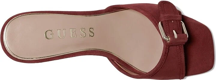 GUESS Dista Women's Sandals Dark Red : 6.5 M, Faux Leather/Textile - Image 2