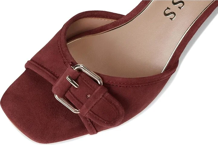 GUESS Dista Women's Sandals Dark Red : 6.5 M, Faux Leather/Textile - Image 7