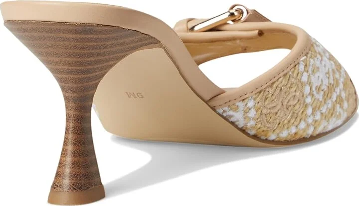 GUESS Dista Women's Sandals Light Natural 1 : 7 M, Faux Leather/Textile - Image 4