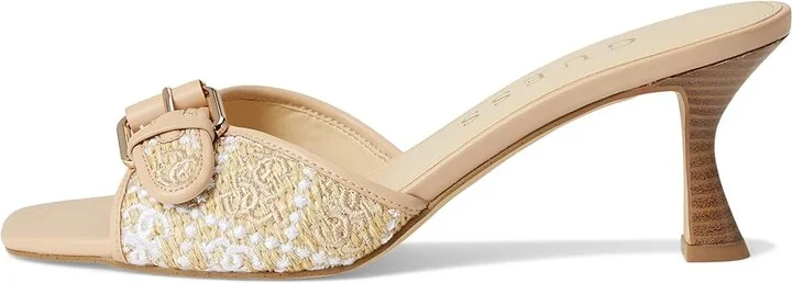 GUESS Dista Women's Sandals Light Natural 1 : 7 M, Faux Leather/Textile - Image 6